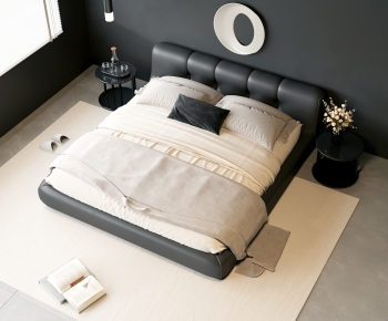 Modern Double Bed-ID:248460858