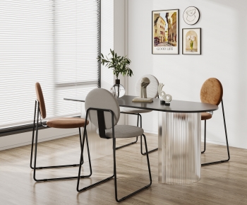 Modern Dining Table And Chairs-ID:797888045