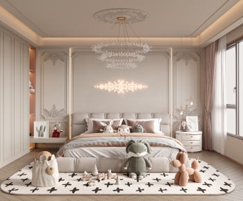 French Style Girl's Room Daughter's Room-ID:592319976