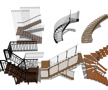 Modern Rotating Staircase-ID:178011892