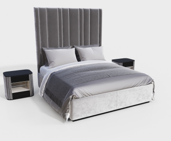 Modern Double Bed-ID:381865027