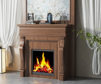 American Style Fireplace-ID:885364064