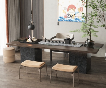 New Chinese Style Tea Tables And Chairs-ID:345539092