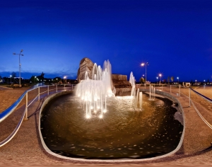 广场夜景hdr-ID:399863965