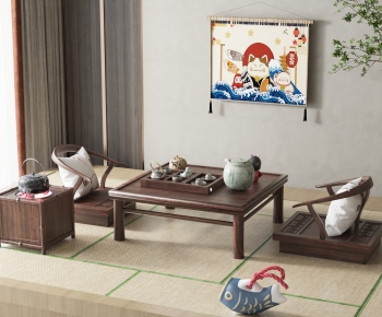 Japanese Style Tea Tables And Chairs-ID:899853943