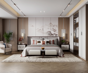 New Chinese Style Bedroom-ID:227092987