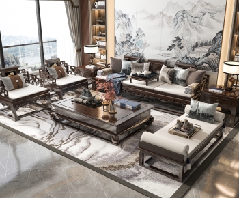 Chinese Style Sofa Combination-ID:678352122