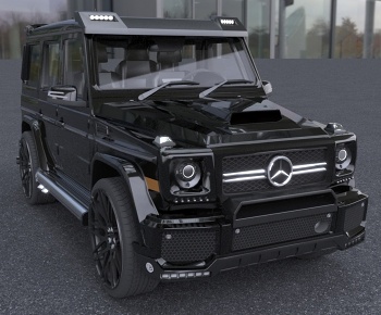 现代2023款奔驰SUV汽车3D模型