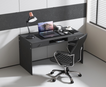 Modern Computer Desk And Chair-ID:889432914