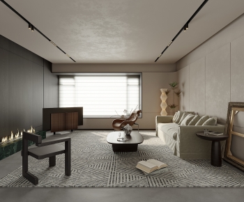 Wabi-sabi Style A Living Room-ID:137478113
