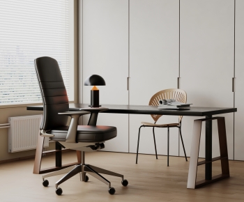 Modern Computer Desk And Chair-ID:788515098