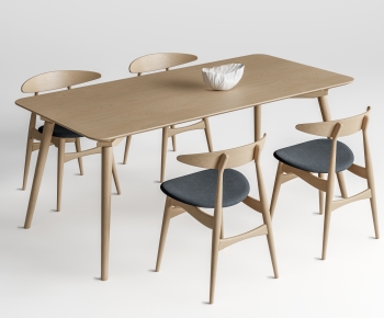 Nordic Style Dining Table And Chairs-ID:111849334