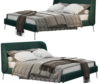 Modern Double Bed-ID:448184977
