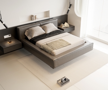 Modern Double Bed-ID:102438938