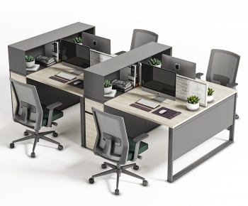 Modern Office Desk And Chair-ID:888679035