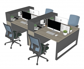 Modern Office Desk And Chair-ID:687665944