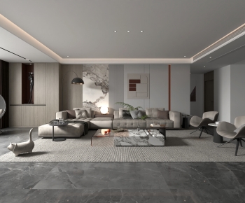 Modern A Living Room-ID:687302114