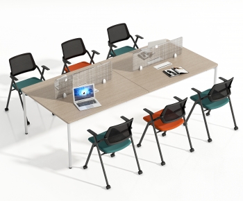 Modern Office Desk And Chair-ID:587244992