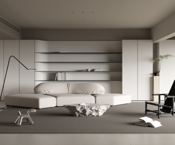 Modern Wabi-sabi Style A Living Room-ID:976056104