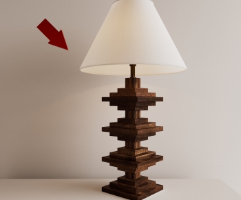 Wabi-sabi Style Table Lamp-ID:571259023