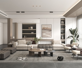 Modern A Living Room-ID:834573984