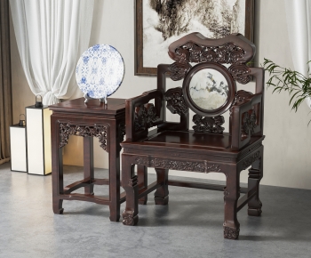 Chinese Style Lounge Chair-ID:174839978