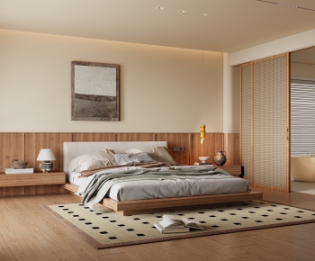 Wabi-sabi Style Bedroom-ID:899831062
