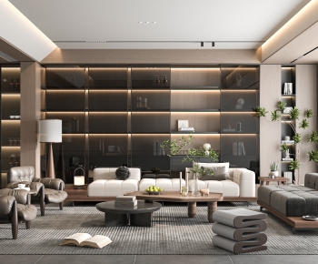 Modern A Living Room-ID:458646064