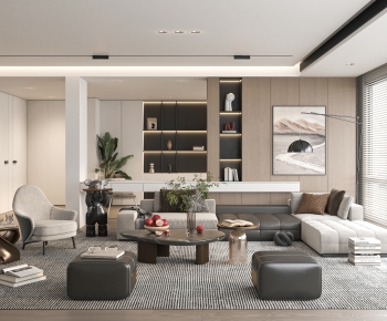 Modern A Living Room-ID:307352073