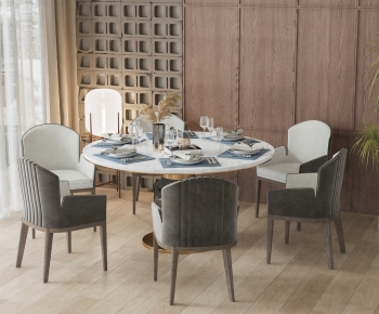 Modern Dining Table And Chairs-ID:551340107