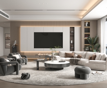 Modern A Living Room-ID:653739931