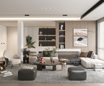 Modern A Living Room-ID:711811078