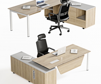 Modern Office Desk And Chair-ID:136179924
