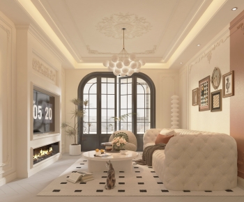 French Style A Living Room-ID:463037017