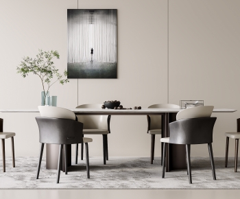 Modern Dining Table And Chairs-ID:372570042