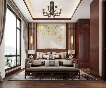 Chinese Style Bedroom-ID:792418007