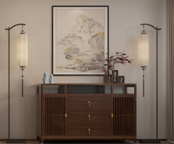 New Chinese Style Decorative Cabinet-ID:685986044