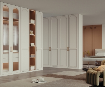 French Style Clothes Storage Area-ID:596139471