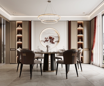 New Chinese Style Dining Room-ID:352547889