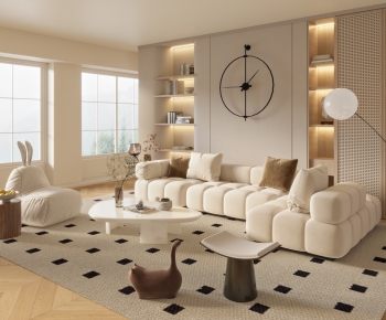 Modern A Living Room-ID:689729933