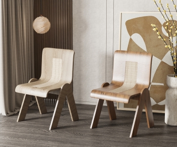 Wabi-sabi Style Single Chair-ID:900490053