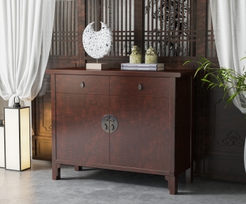 New Chinese Style Side Cabinet/Entrance Cabinet-ID:637908942