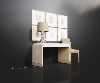 American Style Computer Desk And Chair-ID:173027049