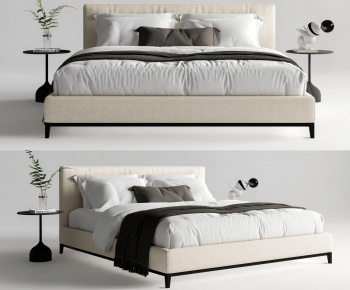Modern Double Bed-ID:104538926