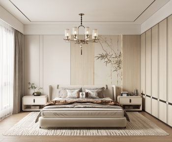 New Chinese Style Bedroom-ID:244818935