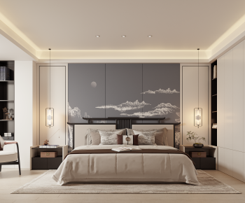 New Chinese Style Bedroom-ID:974065079