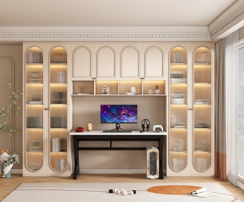 Modern French Style Bookcase-ID:835290026