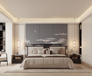 New Chinese Style Bedroom-ID:238425973