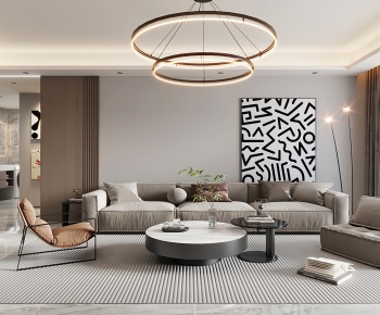 Modern A Living Room-ID:358874083