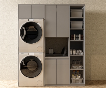 Modern Laundry Cabinet-ID:644989012